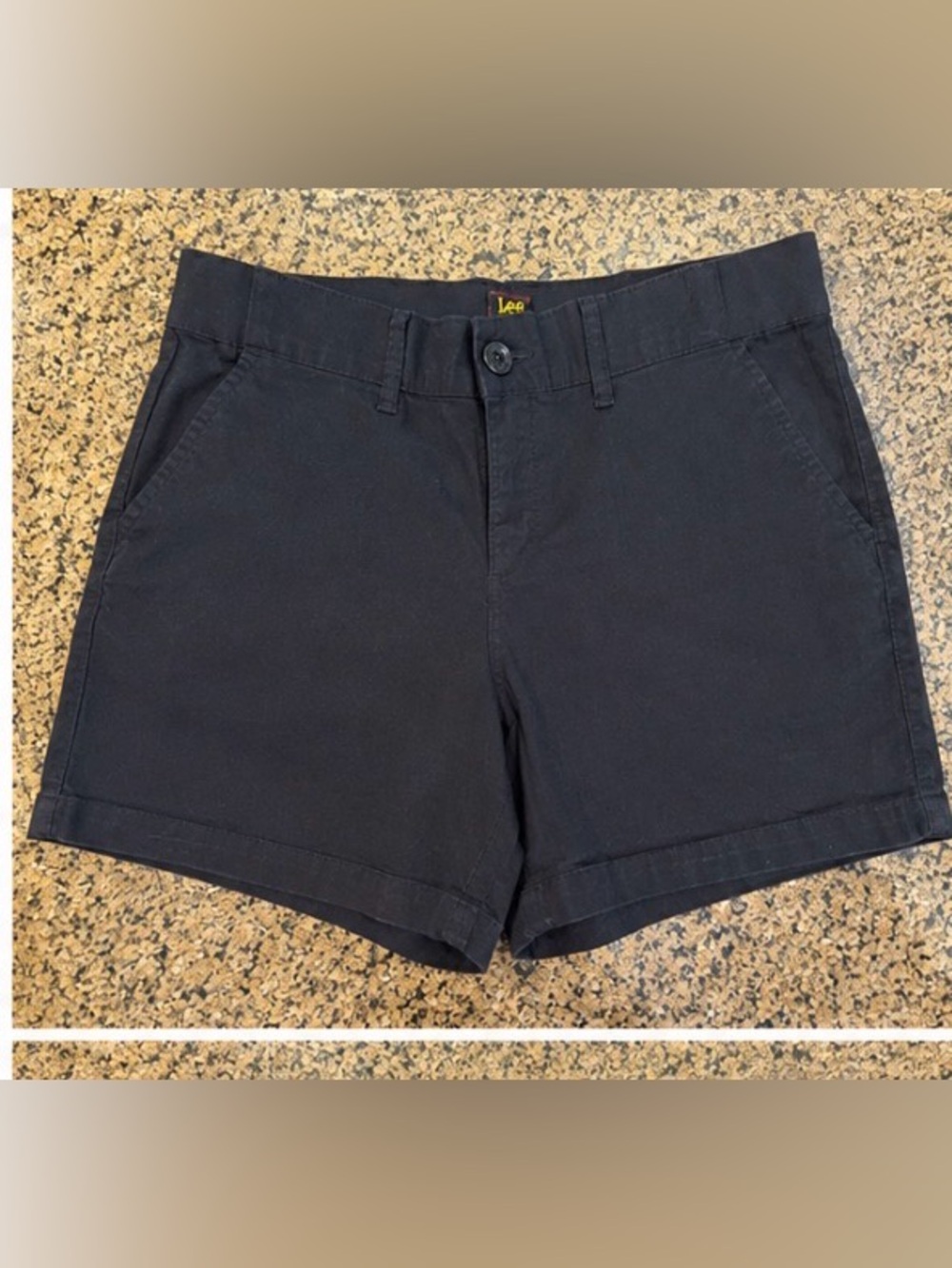 Lee black shorts 16W casual summer dressy beachy pockets